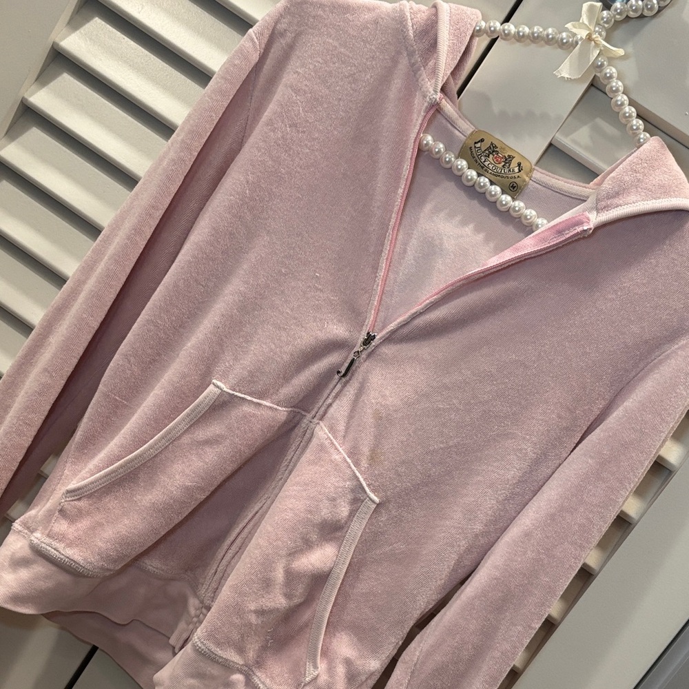 Juicy Couture Pink Zip-Up Hoodie